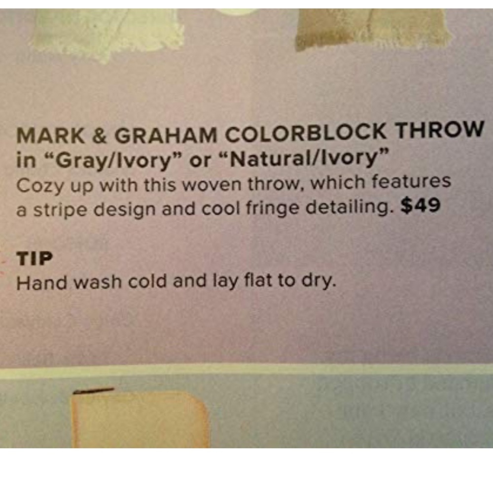 Mark & Graham Colorblock Throw - Picture 4 of 4